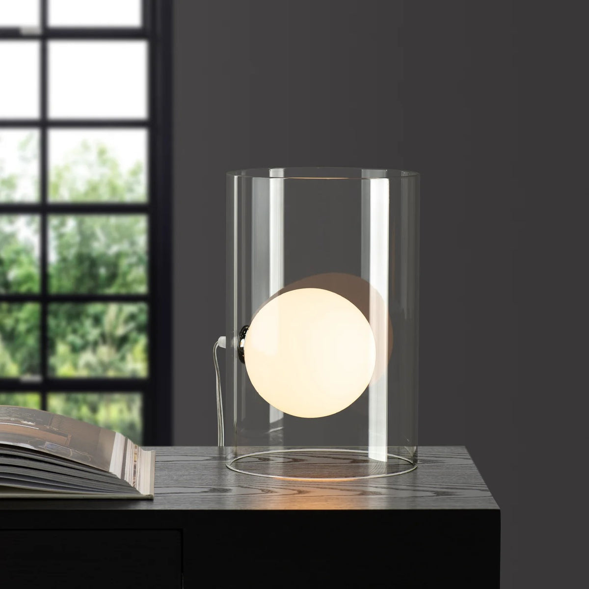 Floating Orb 11.75h Table Lamp