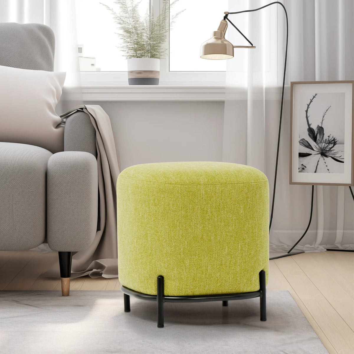 Stool Upholstered Green 17