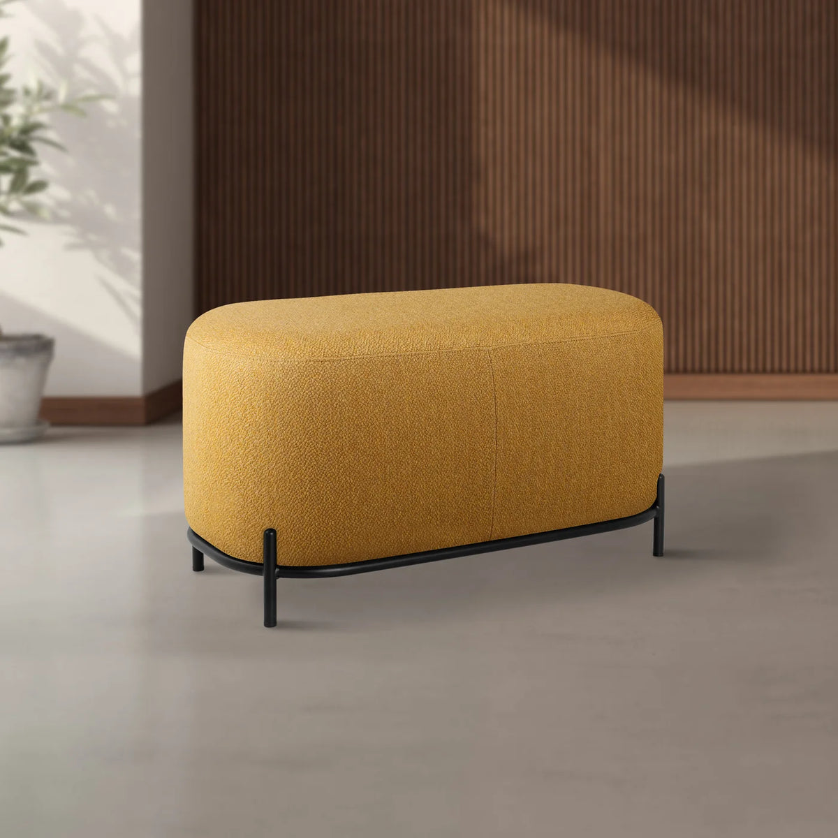 Bench Upholstered Pender Ashton Weave Goldenrod 32