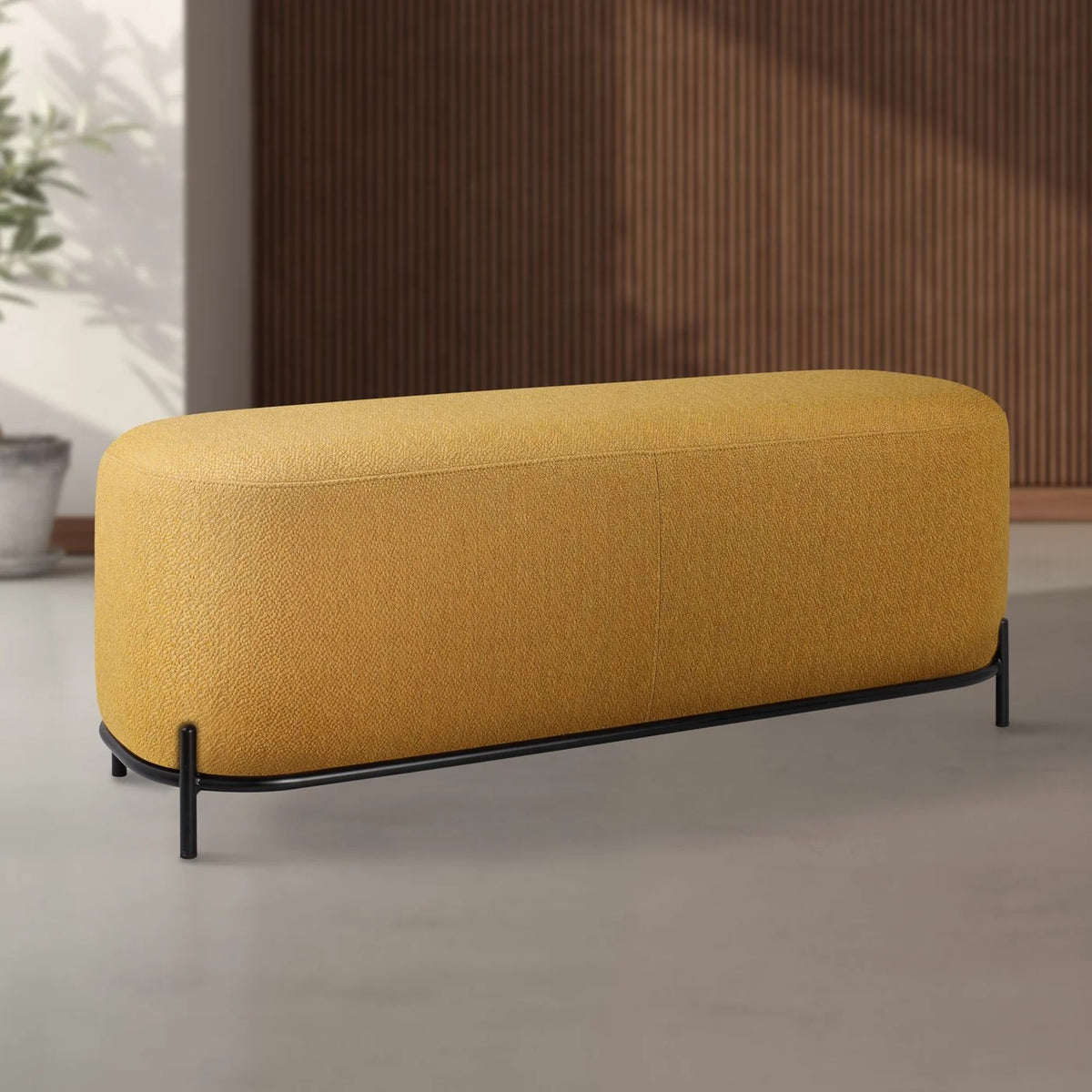 Bench Upholstered Pender Ashton Weave Goldenrod 48