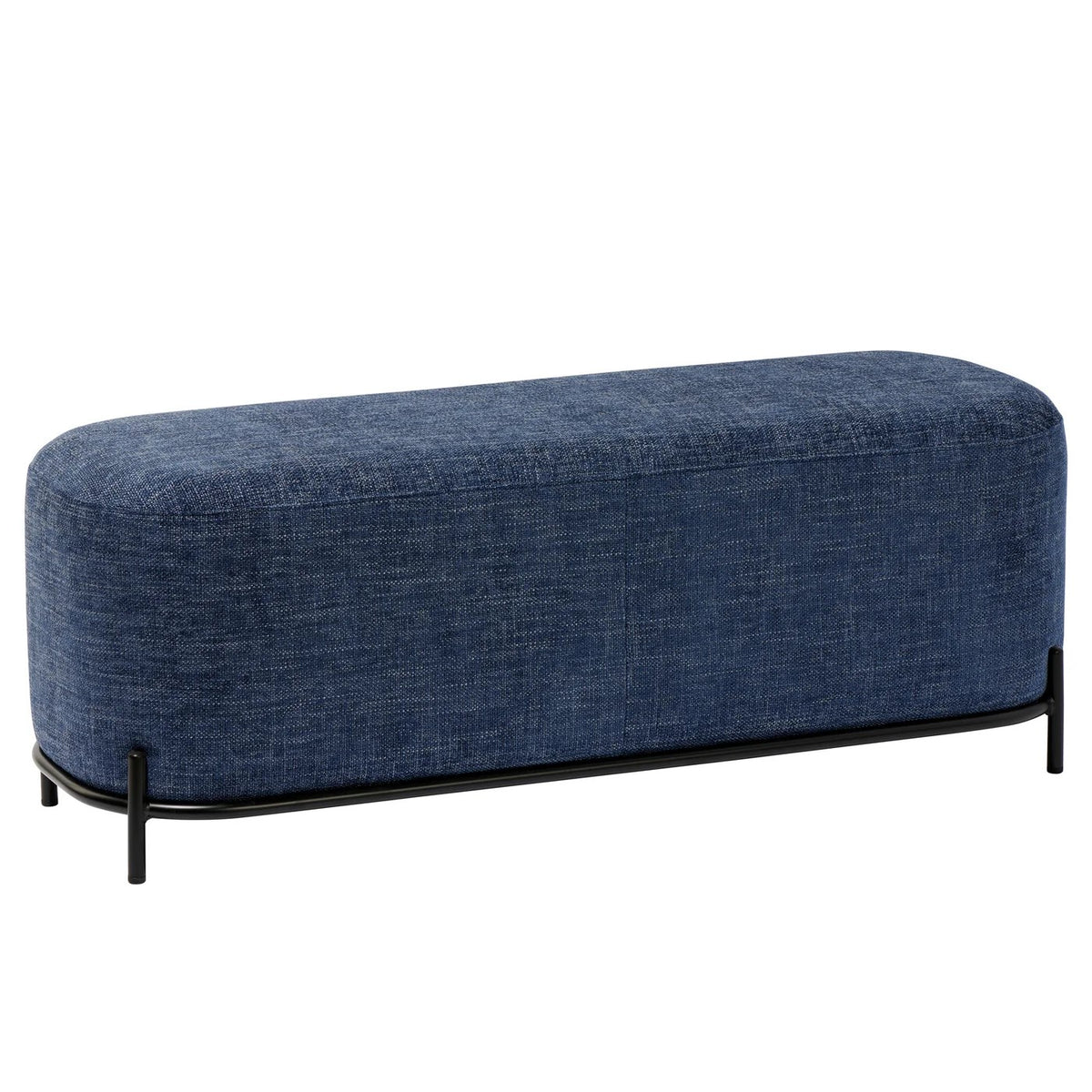 Bench Upholstered Pender Newport Weave Blue 48