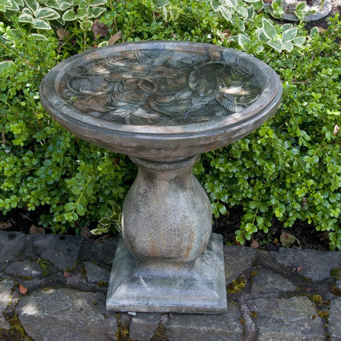 Birdbath Concrete Hummingbird