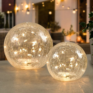 LED Crackle Ball (2 sizes)