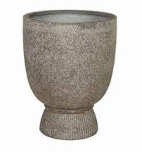 Planter Ficonstone Pedistal Grey Stone LARGE