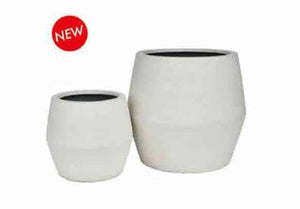 Planter Ficonstone Wh Tall Sand LARGE