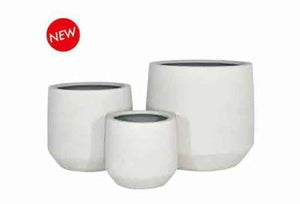 Planter Ficonstone Wh Sand MEDIUM