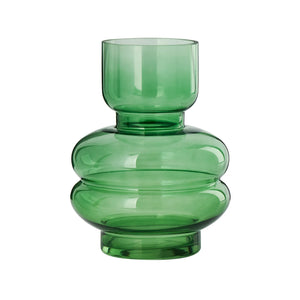 Multi Bulb Green Glass 8h" Vase-Not Just For The Garden | Metal Art | Décor for Homes, Walls and Gardens | Furniture | Custom Garden Planters and Flower Arrangements | Gifts | Best in KW