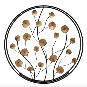 Round Wall Decor Metal Poppy-Not Just For The Garden | Metal Art | Décor for Homes, Walls and Gardens | Furniture | Custom Garden Planters and Flower Arrangements | Gifts | Best in KW