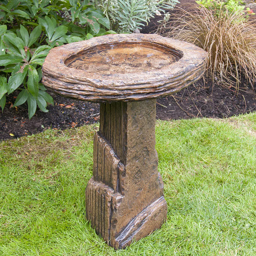 Fossil Birdbath