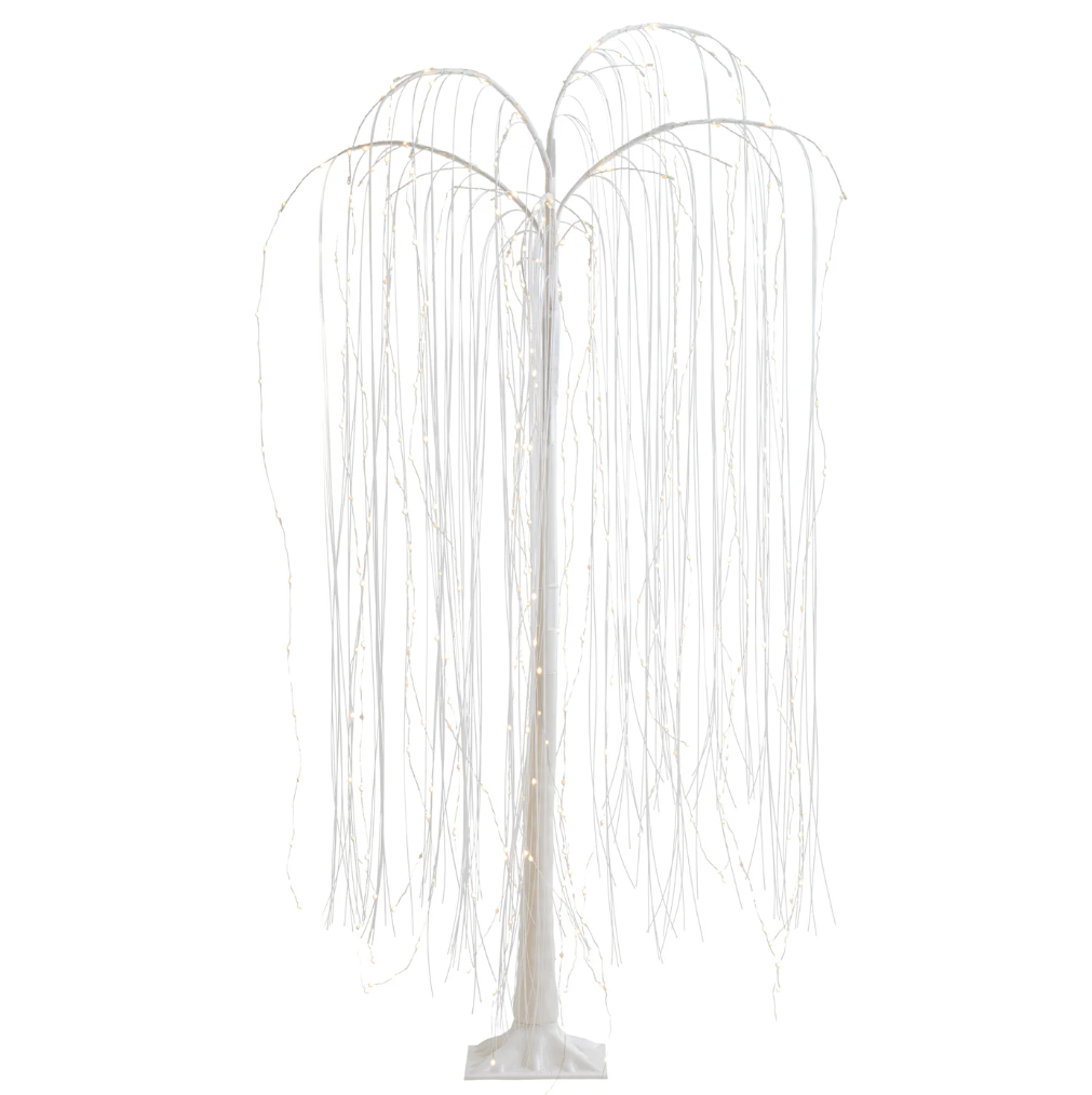 White Willow Freestanding 60h 360 LED Decor Tree