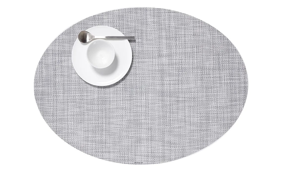 Placemat Chilewich Mini Basketweave Mist Oval