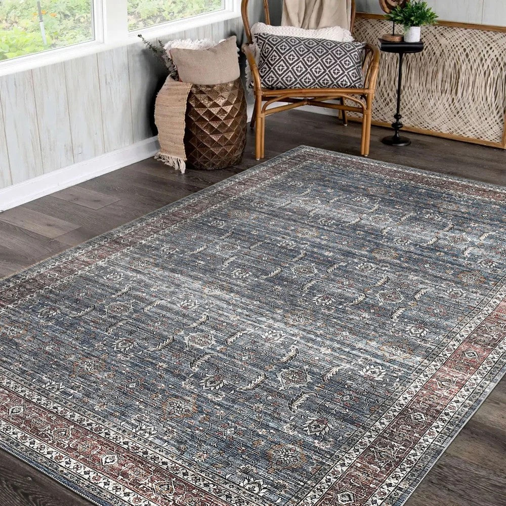 Area Rug Indoor Outdoor Sahara Blue