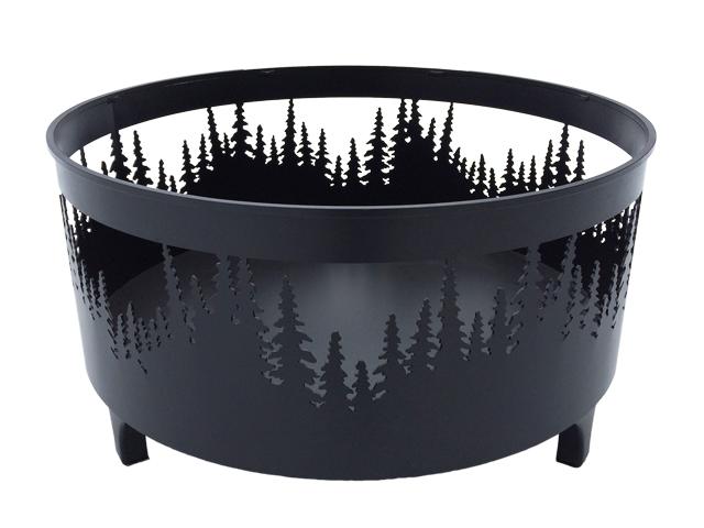 Fire Pit Tree Line Design