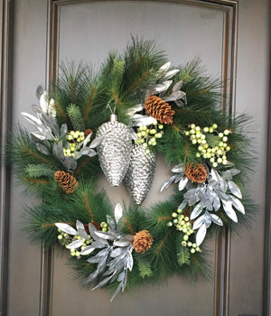 Holiday Door Design - Wreath Assorted-Not Just For The Garden | Metal Art | Décor for Homes, Walls and Gardens | Furniture | Custom Garden Planters and Flower Arrangements | Gifts | Best in KW