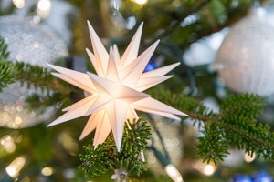 Holiday Lights-10 Herrnhut Star Light Strand-Not Just For The Garden | Metal Art | Décor for Homes, Walls and Gardens | Furniture | Custom Garden Planters and Flower Arrangements | Gifts | Best in KW