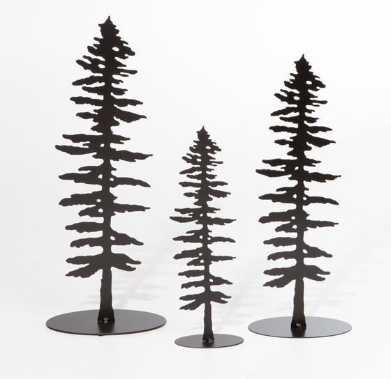 Metal Art Sitka Tree SET/3 Standing