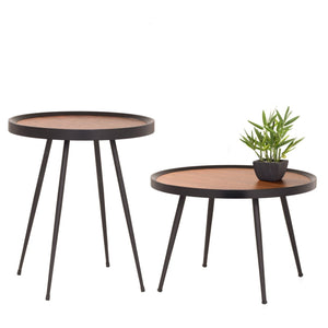 Table Accent Georgia Walnut 16.5x19inH-Not Just For The Garden | Metal Art | Décor for Homes, Walls and Gardens | Furniture | Custom Garden Planters and Flower Arrangements | Gifts | Best in KW