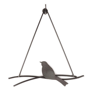 Wall Sculpture Bird/Swing-Not Just For The Garden | Metal Art | Décor for Homes, Walls and Gardens | Furniture | Custom Garden Planters and Flower Arrangements | Gifts | Best in KW