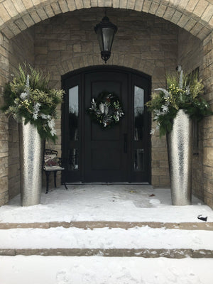 Winter Planter Artificial Greenery-Not Just For The Garden | Metal Art | Décor for Homes, Walls and Gardens | Furniture | Custom Garden Planters and Flower Arrangements | Gifts | Best in KW