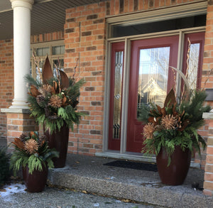 Winter Planter Coco Dish/Copper-Not Just For The Garden | Metal Art | Décor for Homes, Walls and Gardens | Furniture | Custom Garden Planters and Flower Arrangements | Gifts | Best in KW