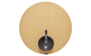 Placemat Chilewich Basketweave Gold Round