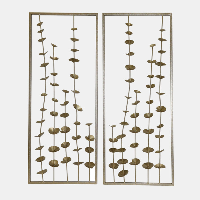 Metal Wall Art Small Blooms set/2