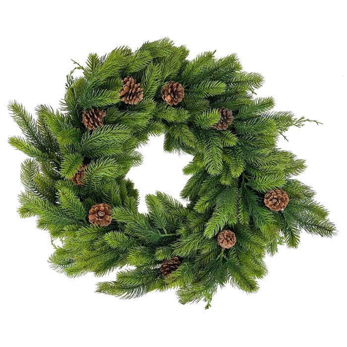 Fresh Touch Norway Spruce Pine Wreath - 24" & 28"