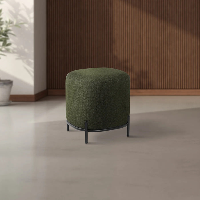 Stool Upholstered Pender Ashton Weave Hunter Green 17"