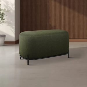 Bench Upholstered Pender Ashton Weave Hunter Green 32"