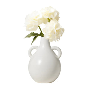 Vase Urn Capri Tear Drop Matte White