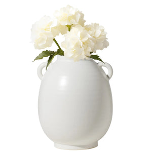 Vase Urn Capri Double Handle Matte White