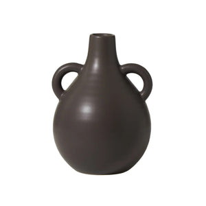 Vase Urn Capri Teardrop Matte Brown