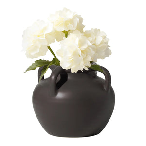 Vase Urn Capri Four Handle Matte Brown