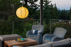 Pendant Light Indoor/Outdoor Chevron Pearl