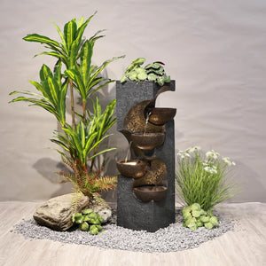 Fountain 36" Stacking Bowl Fountain w LED lts