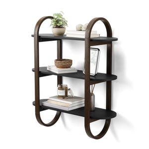 Bellwood Wall Shelf Bl/Walnut