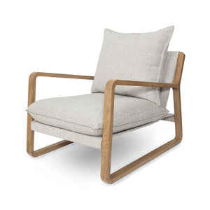 Sling Accent Chair - Taupe Boucle-Not Just For The Garden | Metal Art | Décor for Homes, Walls and Gardens | Furniture | Custom Garden Planters and Flower Arrangements | Gifts | Best in KW