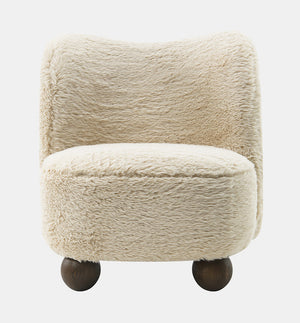 Chair Teddy Bear Ball-Foot Ivory