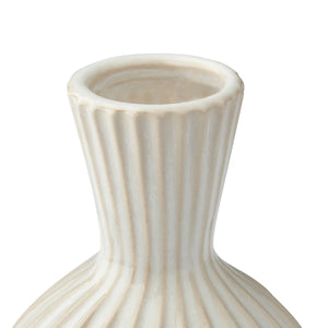 Tall Gourd 6.25h" White Glaze Ceramic Vase-Not Just For The Garden | Metal Art | Décor for Homes, Walls and Gardens | Furniture | Custom Garden Planters and Flower Arrangements | Gifts | Best in KW