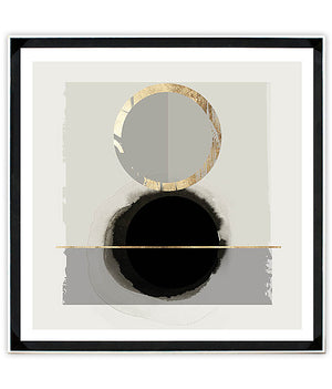 Art "Dream Life I"  Framed glass 22x22