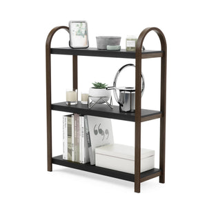 Bellwood Freestanding Shelf Bl/Walnut 3 Tier  (1016838-048-V)
