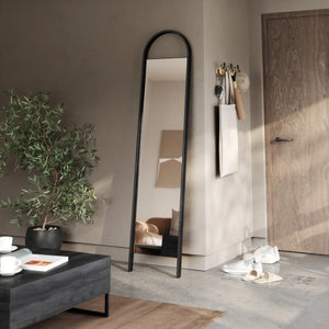 Bellwood Leaning Wall Mirror Black