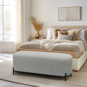 Grey Pender Bench Upholstered Pender 48"