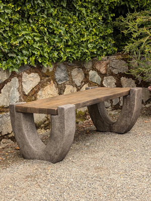 Bench Mixed Media Concrete 2 tone