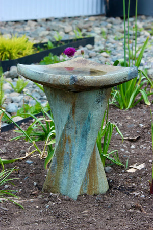 Birdbath Concrete Contemporary Large