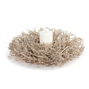 Wreath/Candle Ring - Gold Twig Large