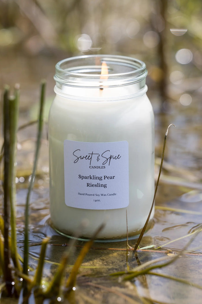Candle Sparkling Pear Riesling Soy  8oz