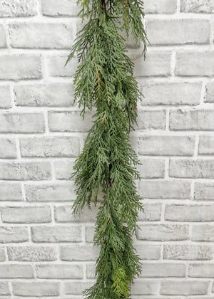 Cedar Northern Wh 72" Garland Fresh Touch