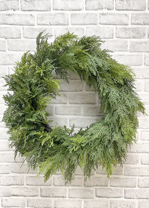 Cedar Northern Wh 14x25" Wreath