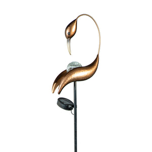 Solar Stake Coastal Bird Copper